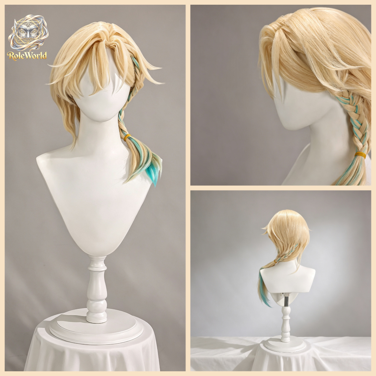 Anime Cosplay Wig Heat Resistant - Parrucca Cosplay Honkai Star Rail Aventurine