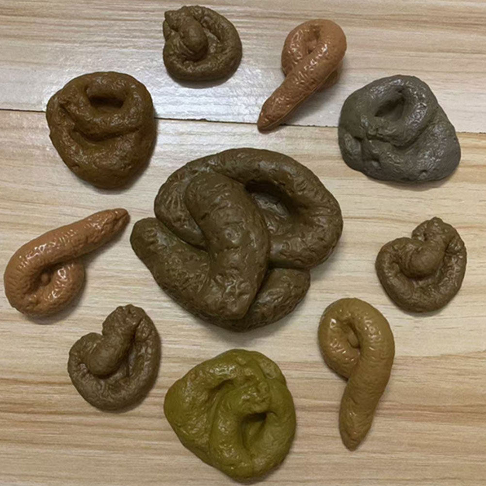 Fake Poop Gag Gift - Set di 10 pezzi di scherzi