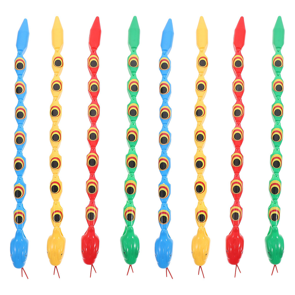 Prank Toys - 8 Pezzi di Serpenti Giocattolo Articolati