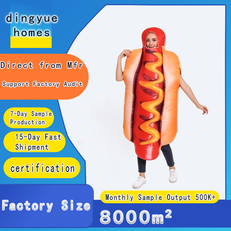 Costumes - Costume da hot dog per adulti,