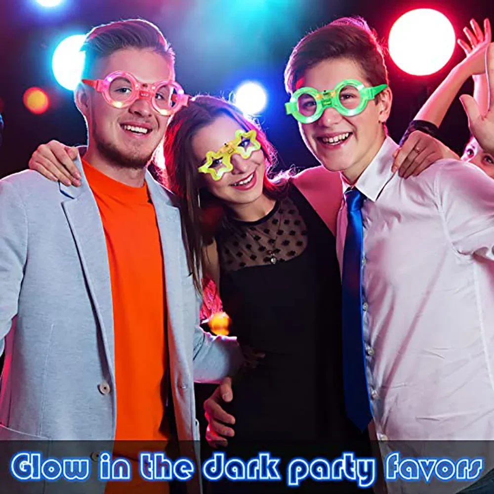 Occhiali LED Neon Luminosi al  - Glow In The Dark Party Glasses recensione e prezzo