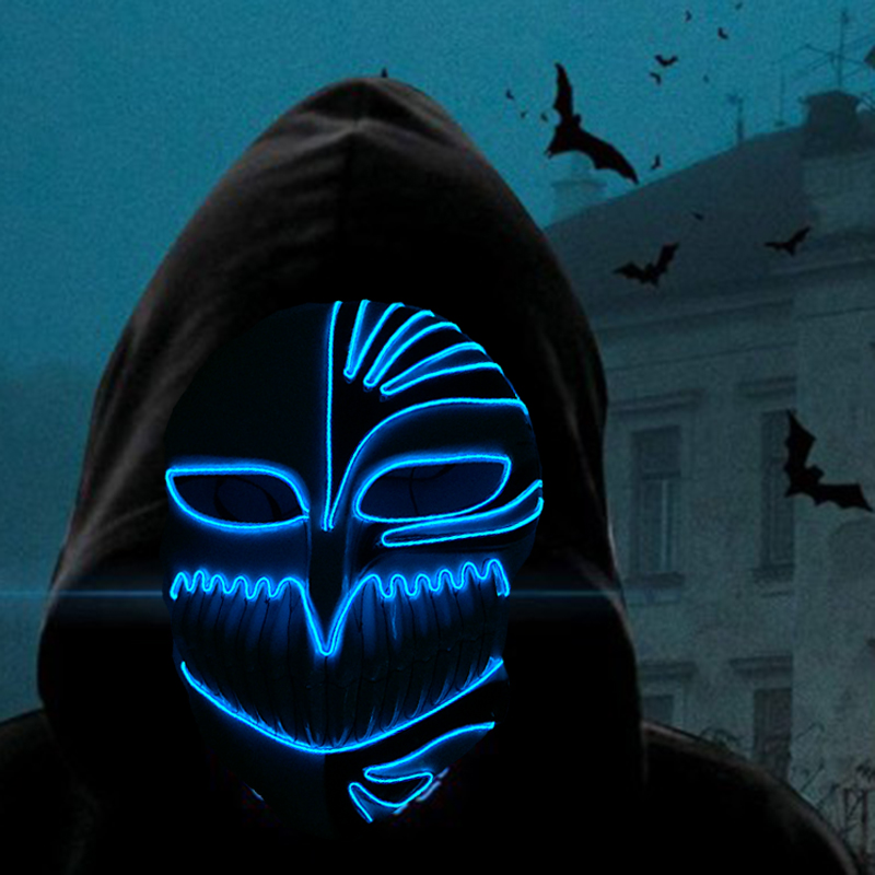 Glowing Cosplay Anime Mask Per - Led Purge Mask Halloween recensione e prezzo