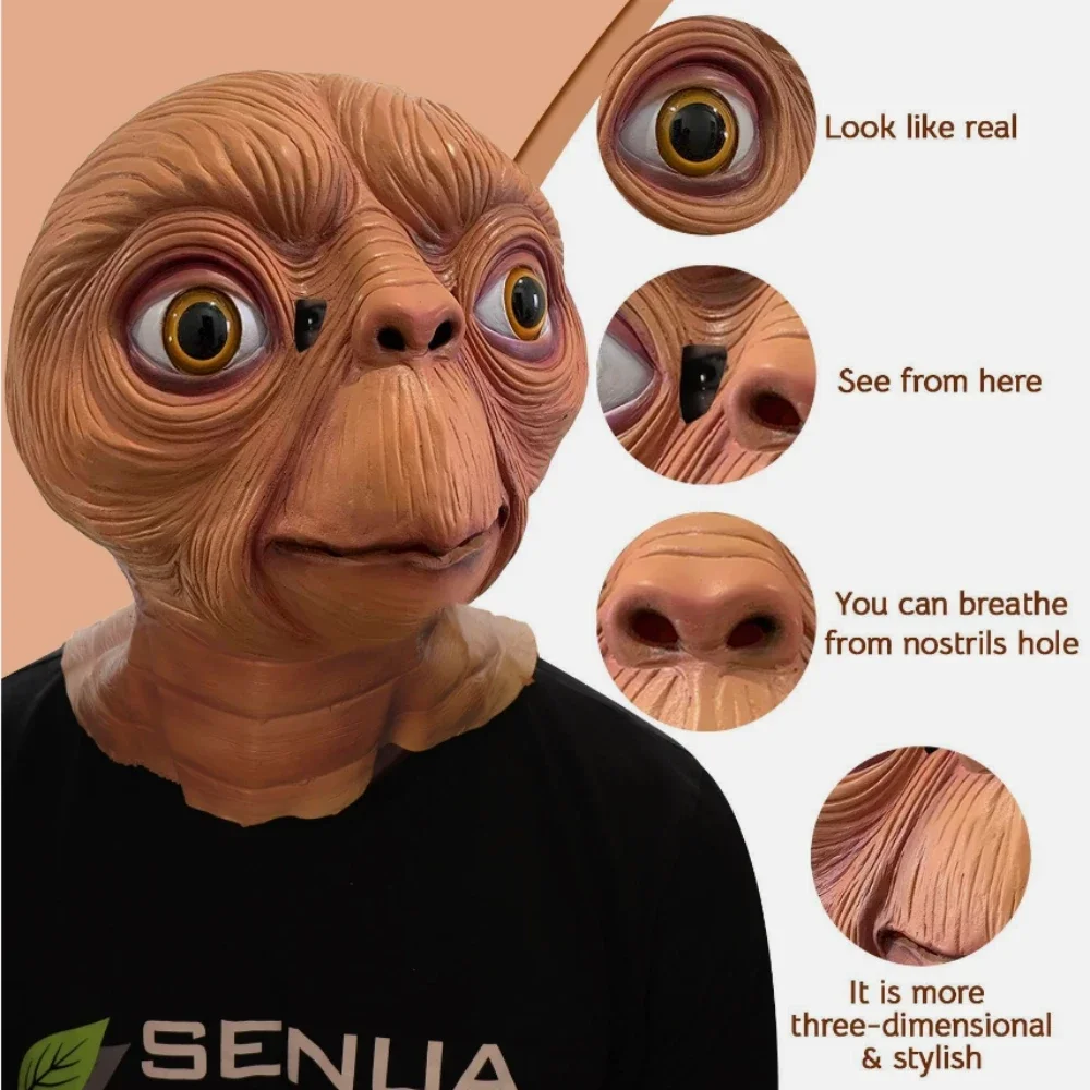 Maschera in lattice realistica - Latex Alien Mask Realistic recensione e prezzo