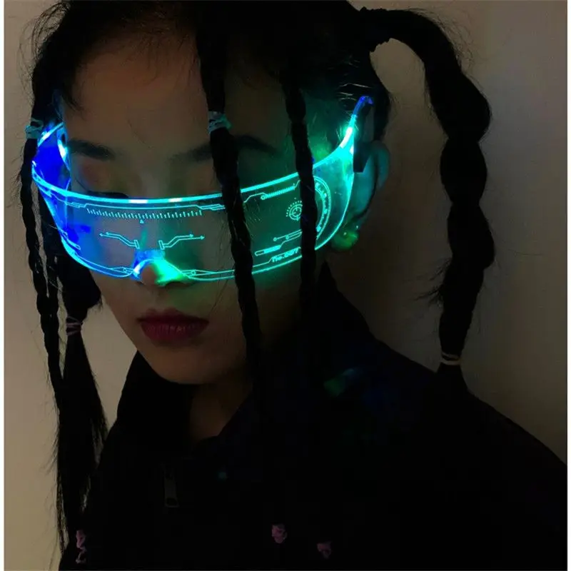 Occhiali LED luminosi a sette  - Glow In The Dark Party Glasses recensione e prezzo