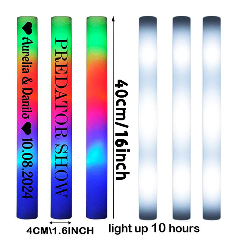 30 bastoncini luminosi a LED,  - Flashing Led Foam Sticks Party recensione e prezzo
