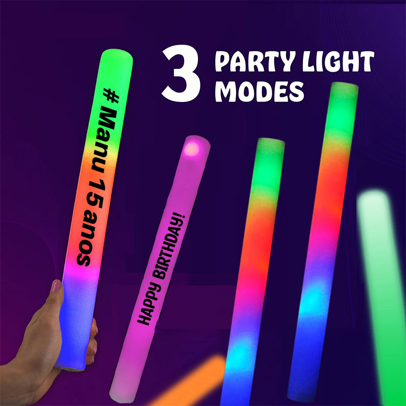 30 bastoncini luminosi a LED,  - Flashing Led Foam Sticks Party recensione e prezzo