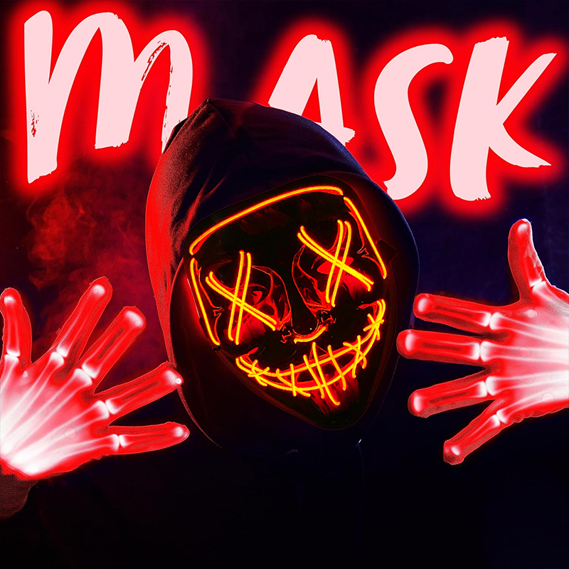 Maschera Wireless Luminosa Col - Led Purge Mask Halloween recensione e prezzo